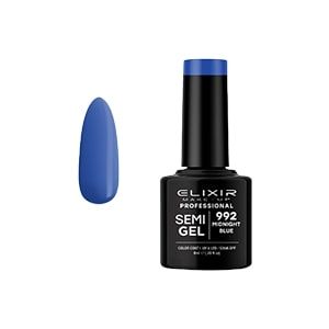Elixir Semi Gel Color Coat Nail Polish - 992 Midnight Blue, 8ml
