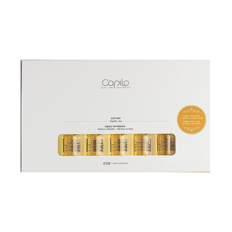 Eva Professional Capilo Aqua-Infusion Hair Lotion Ampoules 33, 10x7ml