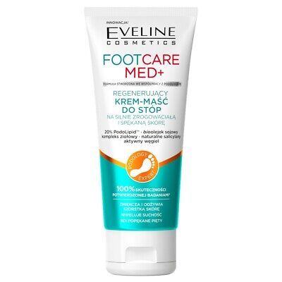 Eveline Cosmetics Foot Care Med+ Foot Cream Ointment for Very Dry Callous & Cracked Skin, 100ml