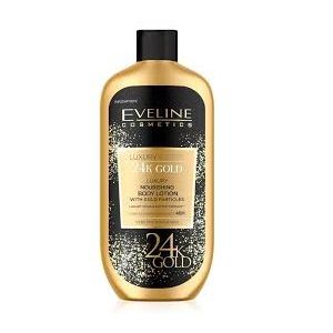 Eveline Cosmetics Luxury Expert 24K Gold Nourishing Body Lotion with Gold Particles, 350ml