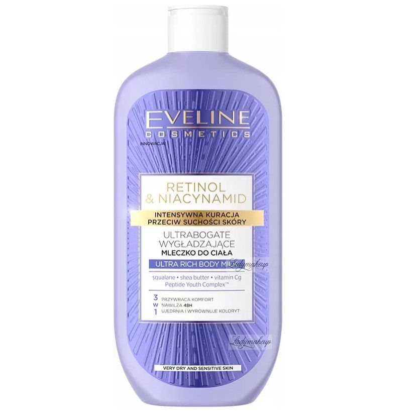 Eveline Cosmetics Retinol & Niacynamide Intense Treatment Against Skin Dryness Body Balm, 350ml
