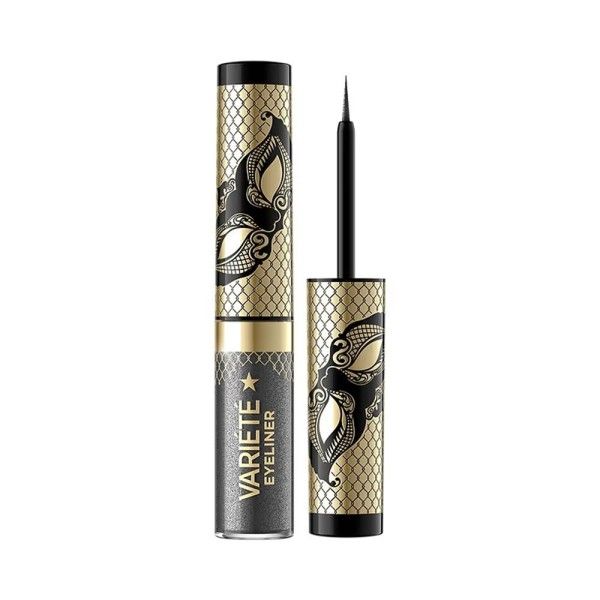 Eveline Cosmetics Variete Sparkling Waterproof Liquid Eyeliner - 04 Silver Dust, 4ml