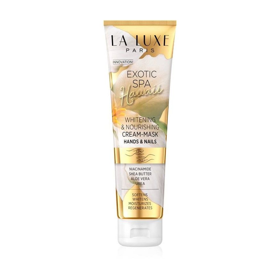 La Luxe Exotic Spa Hawaii Whitening & Nourishing Hand & Nails Cream Mask, 100ml