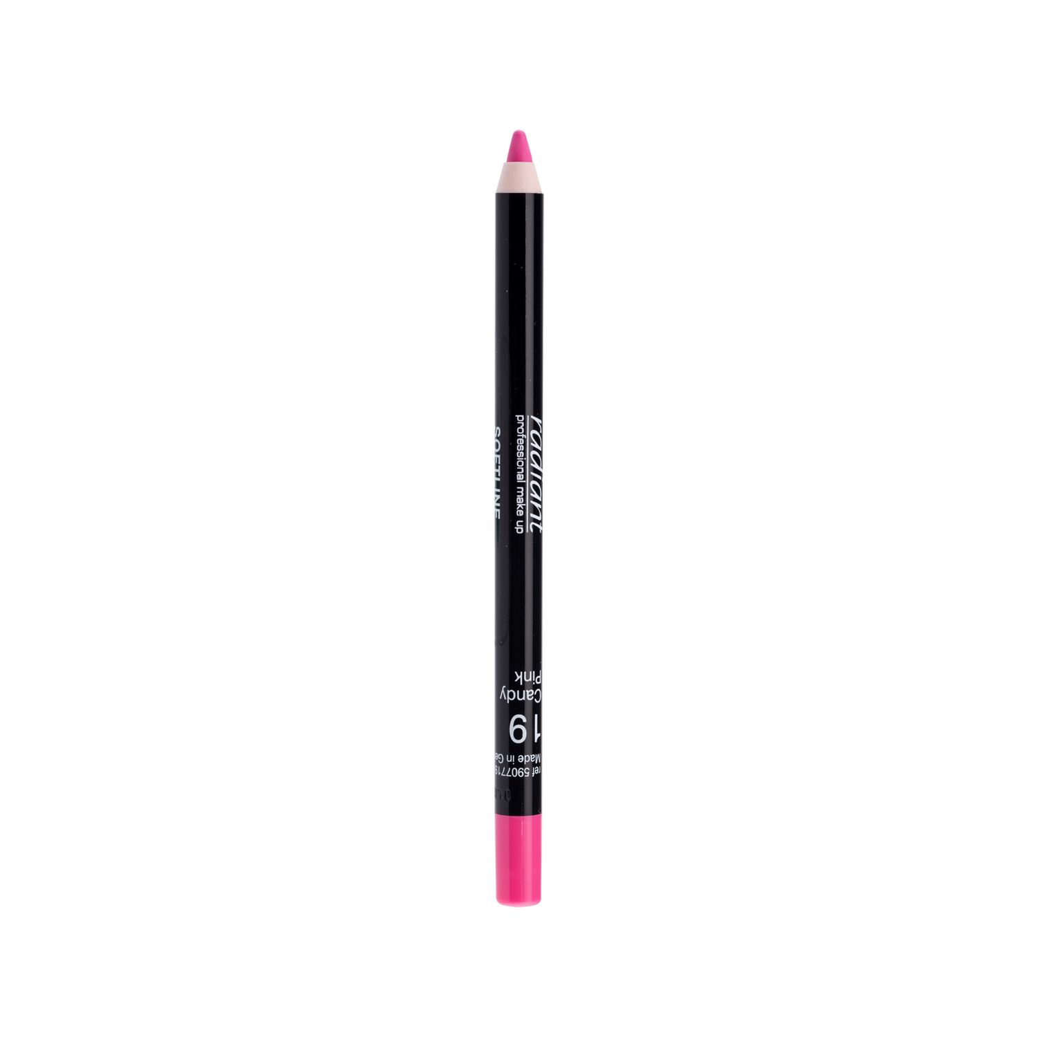 Radiant Soft Line Water Proof Lip Pencil - 19 Candy Pink