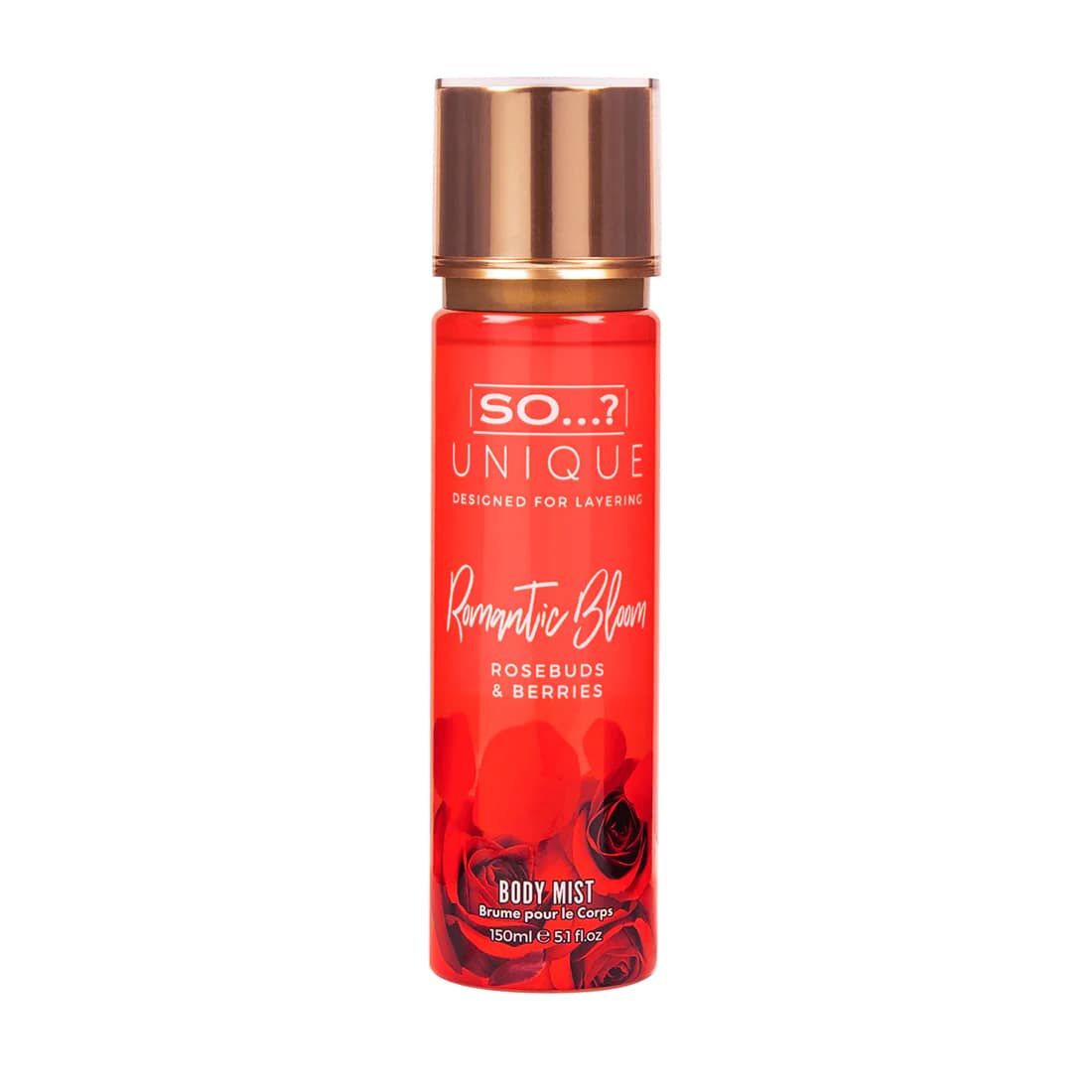 So Unique Romantic Bloom Body Mist, 150ml