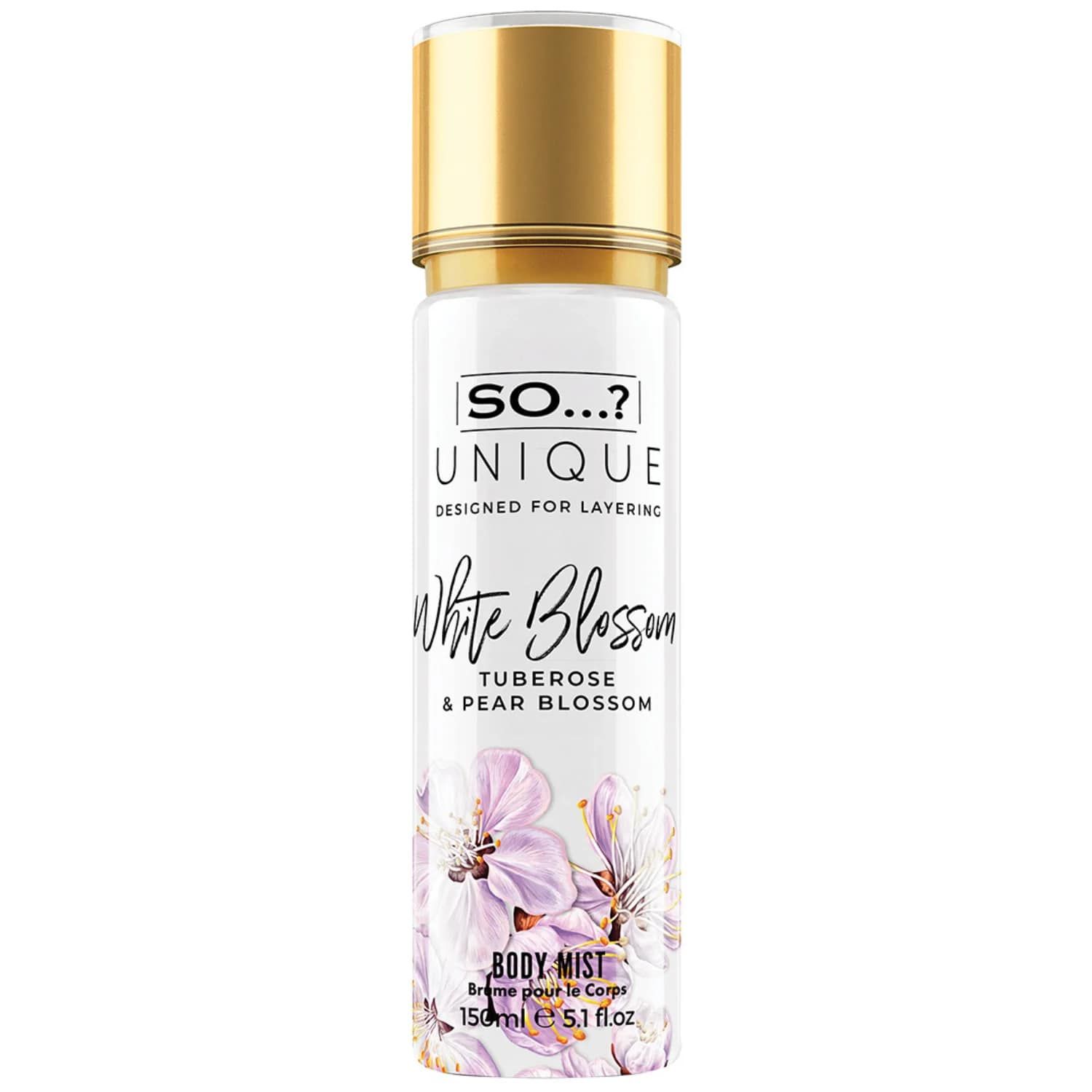 So Unique White Blossom Body Mist, 150ml