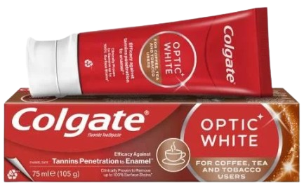 colgate optic white for coffee tea & tobacco users Buy Colgate Optic White Toothpaste Coffee Tea and Tobacco Users 75ml Online  in Kuwait