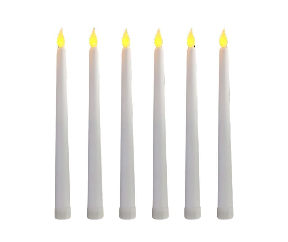 شموع LED بدون لهب، 6 قطع