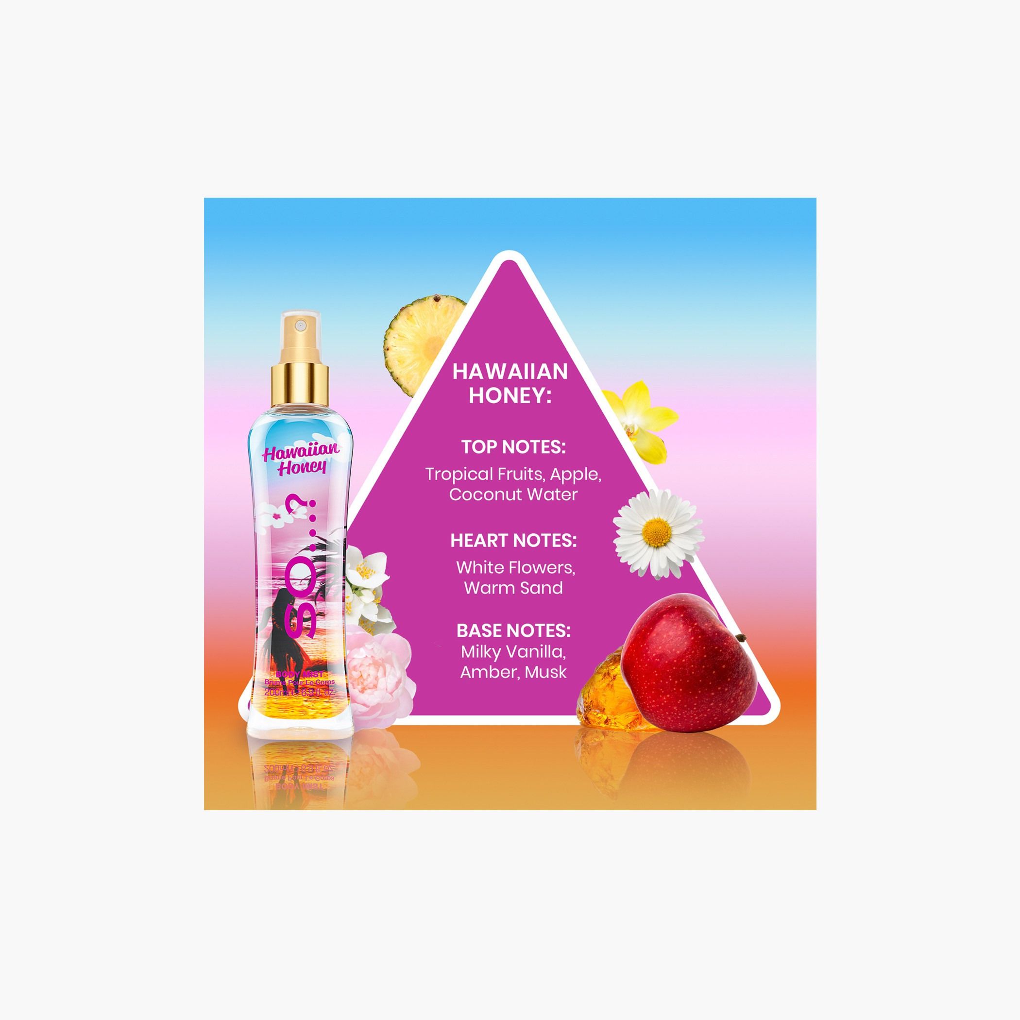 So Hawaiian Honey Body Mist, 200ml - 11