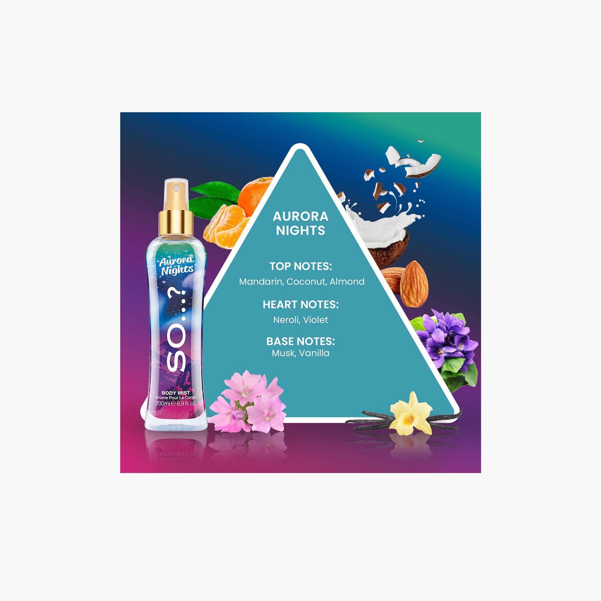So...? Aurora Nights Body Mist, 200ml - 2