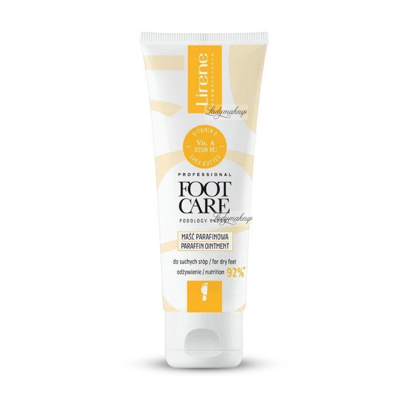 Lirene Foot Care Paraffin Ointment For Dry Feet, 75 Ml