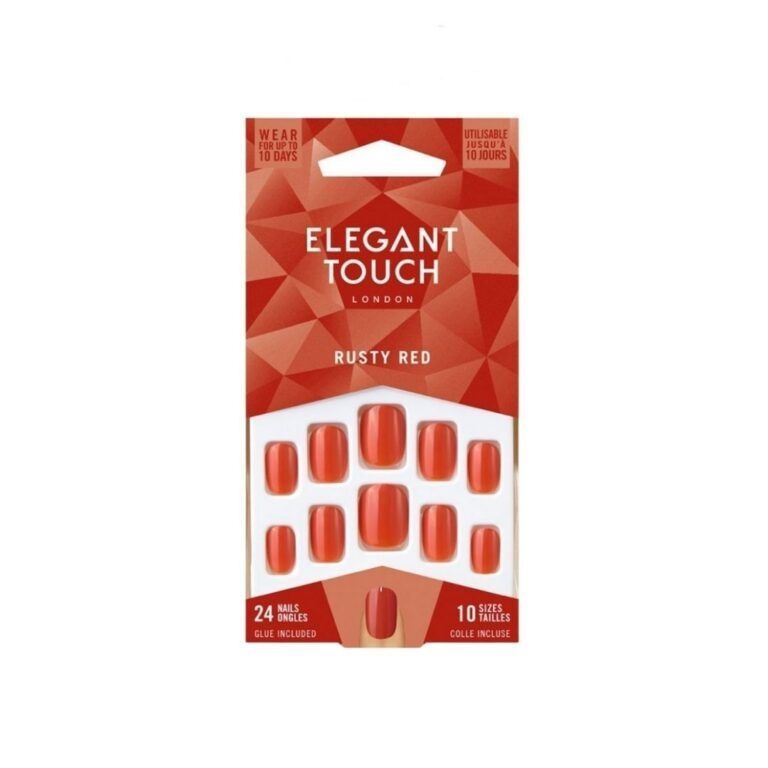 Elegant Touch Rusty Red Nails