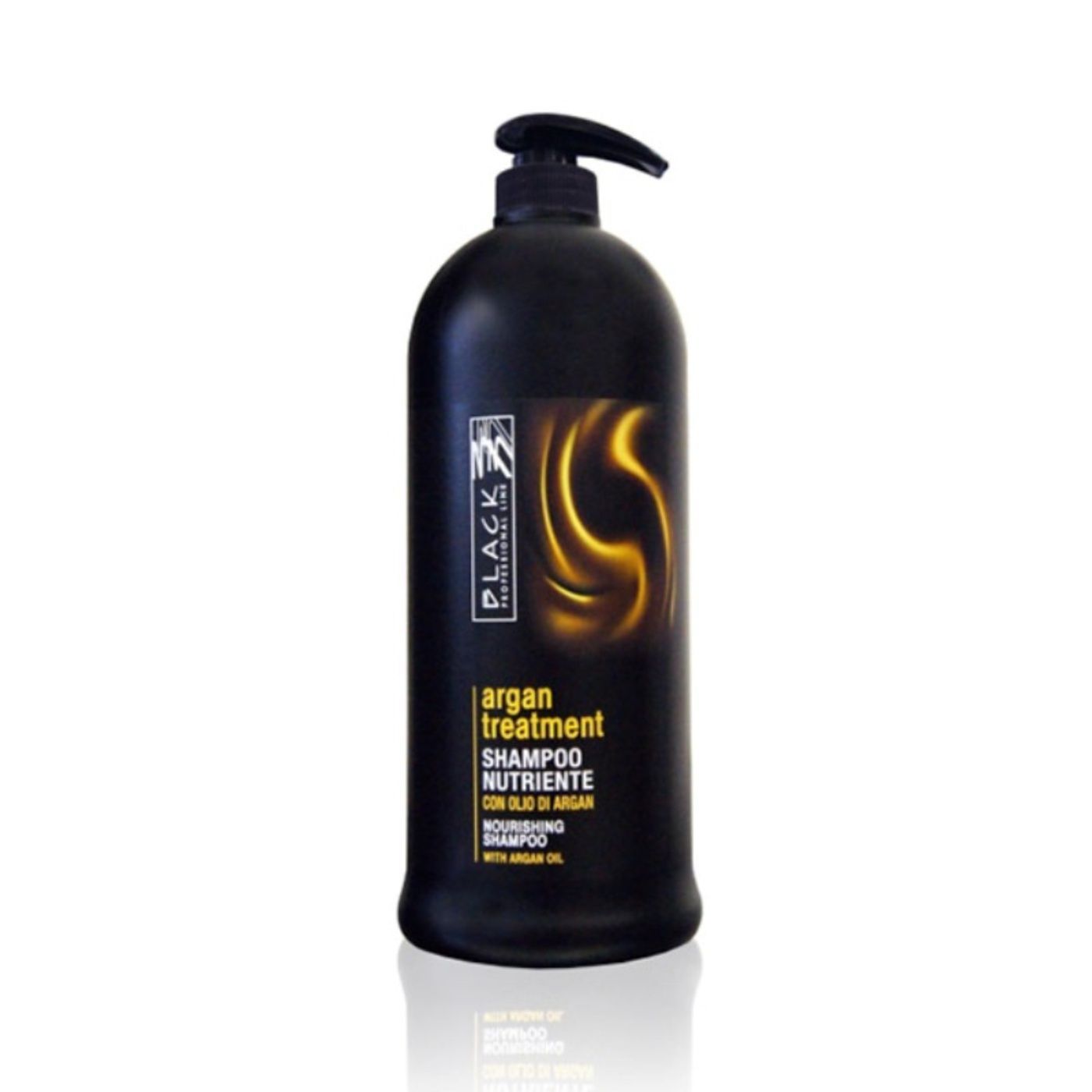 Black Professional Nourishing Shampoo with Argan Oil Treatment, 1000ml