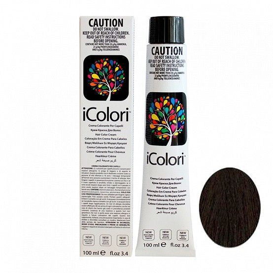 Kaypro Icolori - 3 Cream Ammonia Paint Dark Brown 100 ml