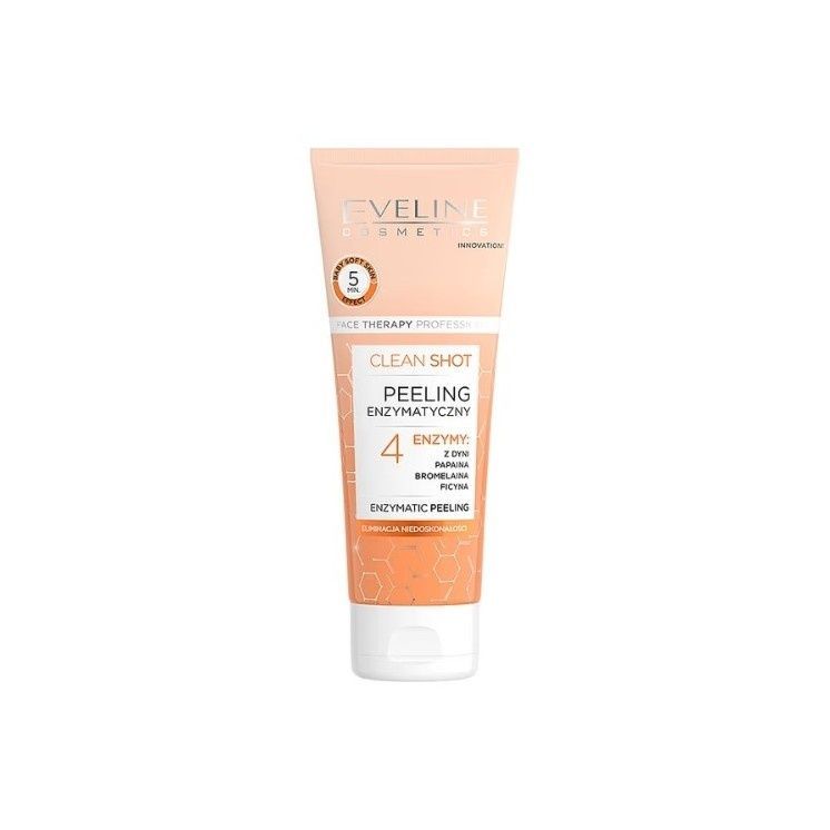 Eveline Clean Shot Enzymatic Peeling Cream, 75ml