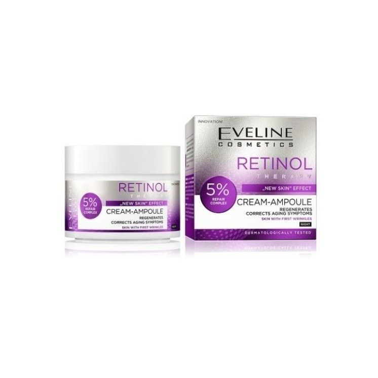 Eveline Retinol Therapy New Skin Effect Night Cream-Ampoule, 50ml