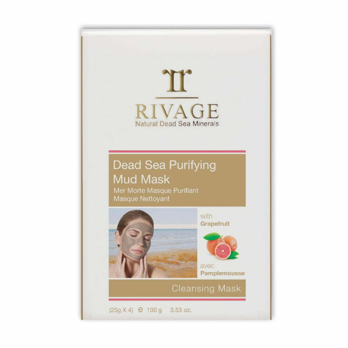 Rivage Dead Sea Purifying Mud Cleansing Mask, 4x25g