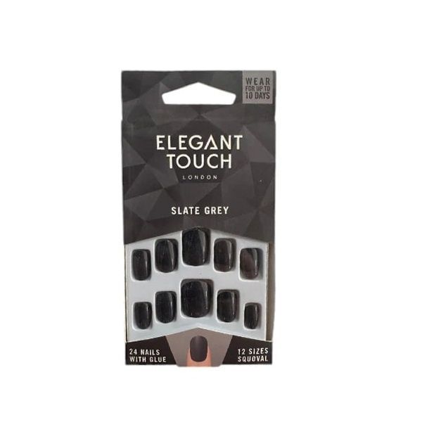 Elegant Touch  Colour Nails - Slate Grey