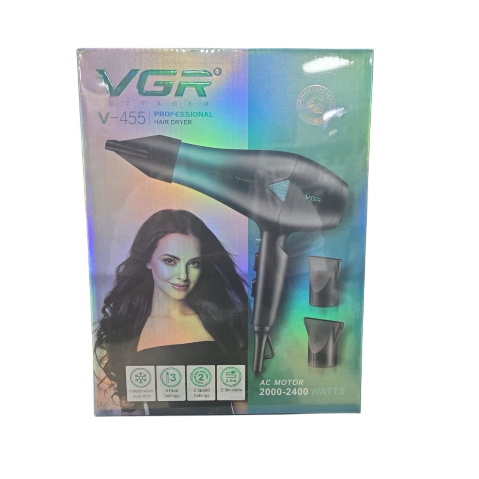 Vgr Hair Dryer V-455 2000-2400 Watts