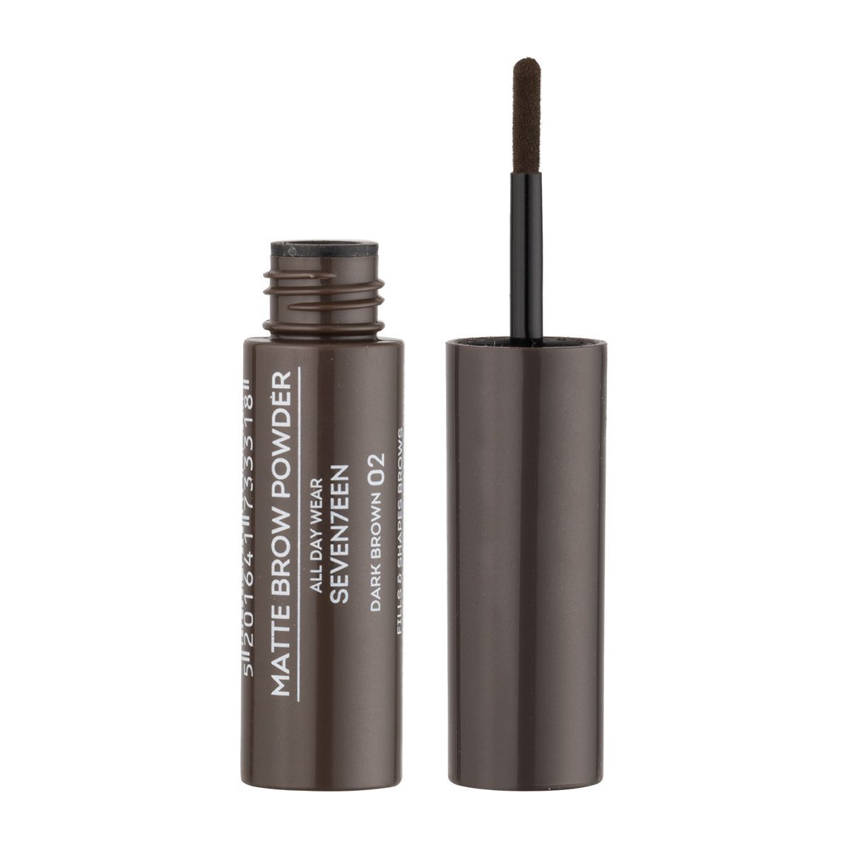 Seventeen Matte Brow Powder, 02 Dark Brown - 5