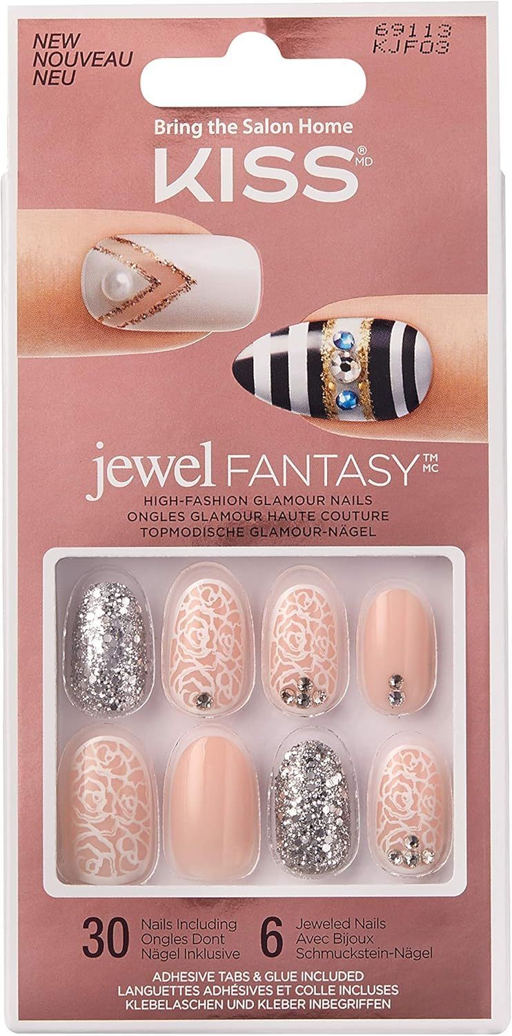 Kiss Nails Jewel Fantasy Kjf03, 30 Pieces view 2