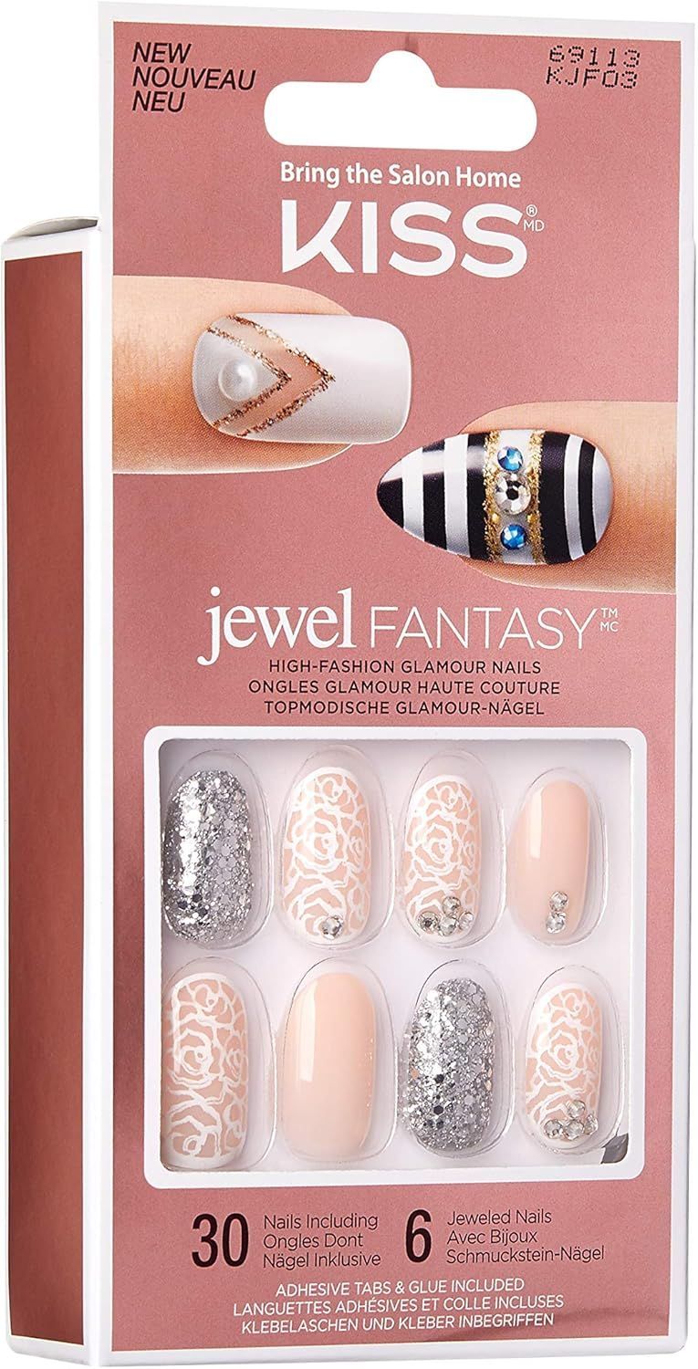 Kiss Nails Jewel Fantasy Kjf03, 30 Pieces view 3
