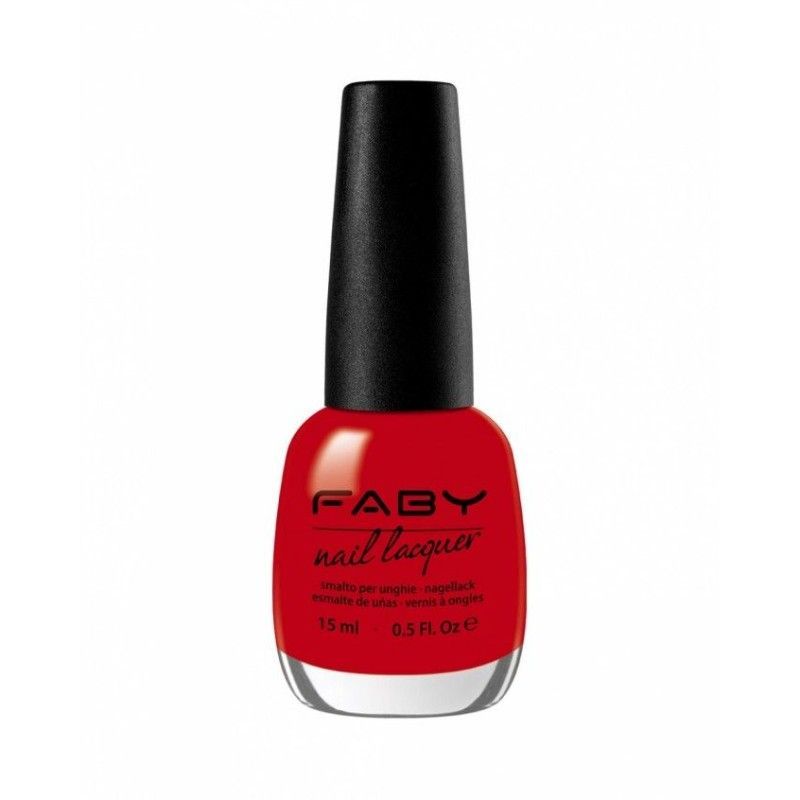 Faby Vermilion Red Nail Color No.O007 - Sunset
