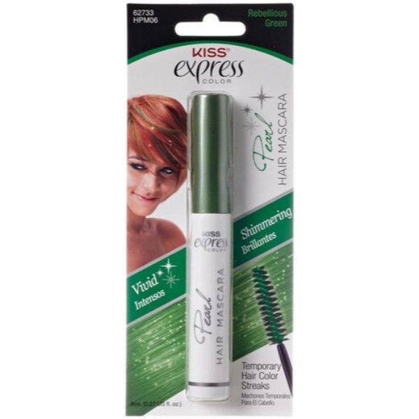 Kiss Hair Pearl Mascara Rebellious Green