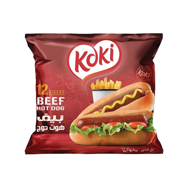 كوكي هوت دوغ لحم بقري، 12 قطعة