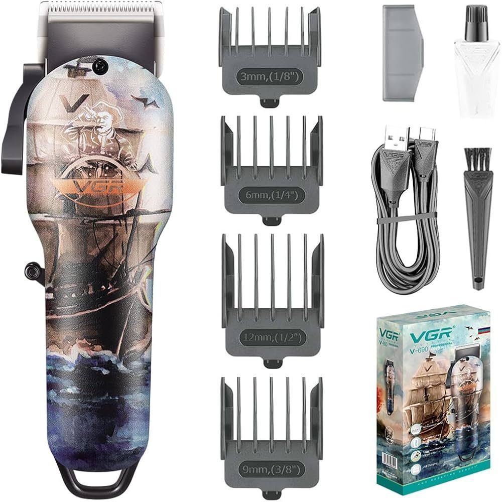 VGR V-690 Multicolored Professional Hair Clipper, 1 pack
