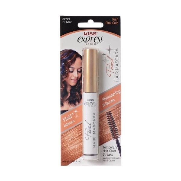 Kiss Hair Mascara Pearl - Rich Pink Gold