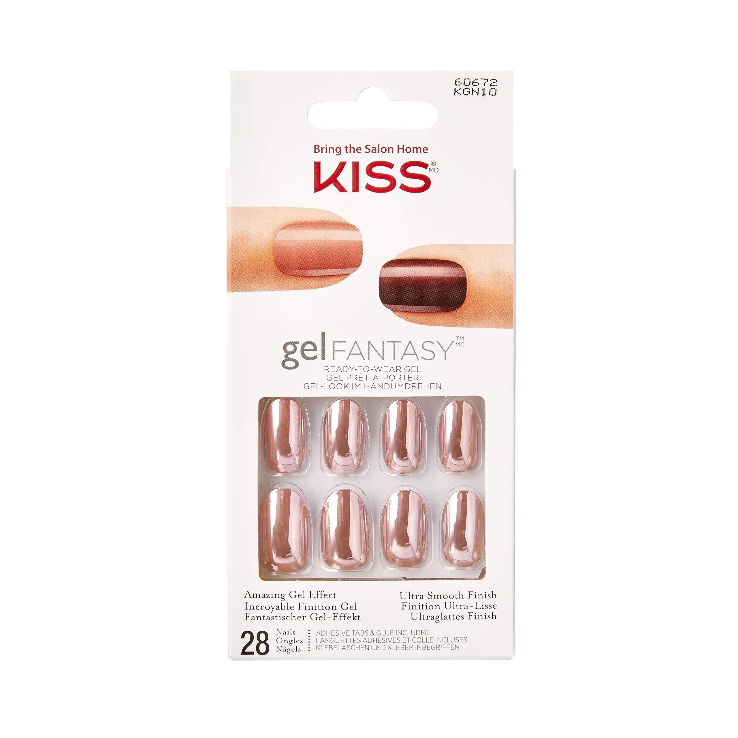 Kiss Gel Fantasy Collection Ready To Wear Gel Short Nails Kgn10 view 3