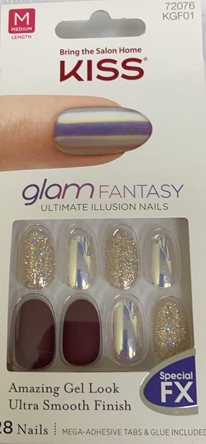 KISS Glam Fantasy False Nails, 28pieces view 3