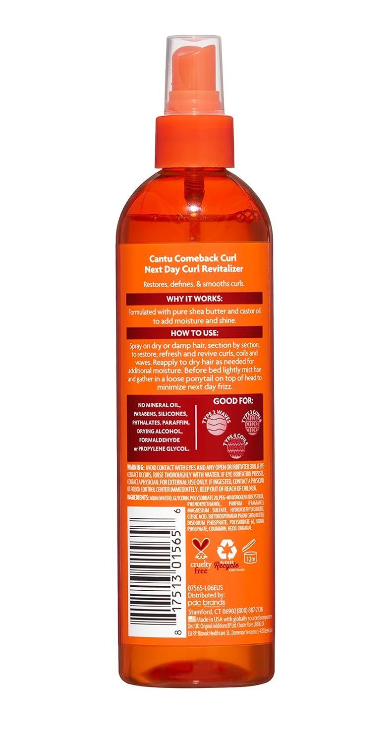 Cantu Shea Butter Comeback Next Day Curl Revitalizer, 355ml - 6