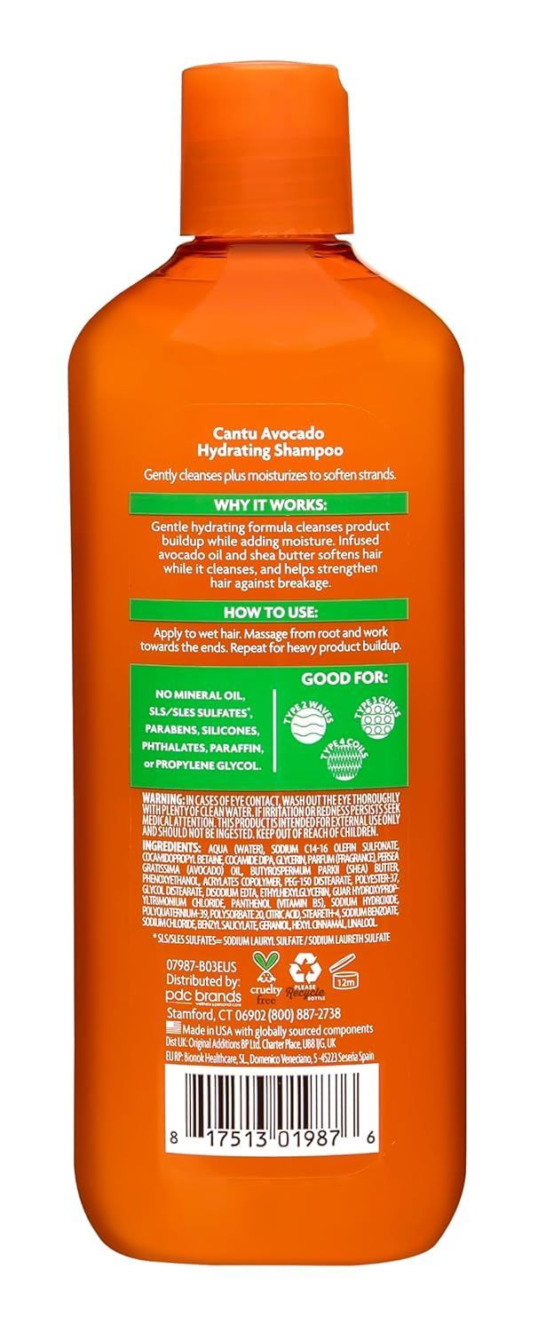 Cantu Avocado Hydrating Shampoo, 400ml - 7