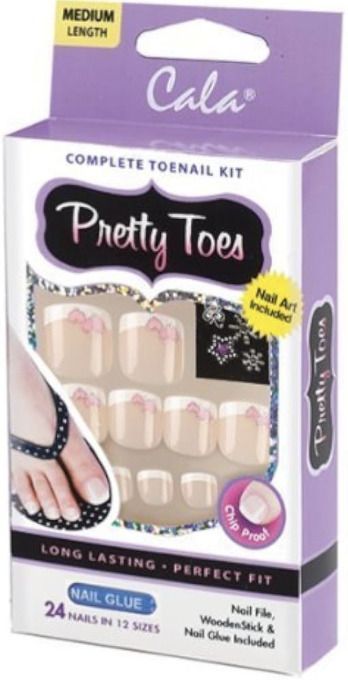 Cala Pretty Toes 28 Nails In 14 Sizes