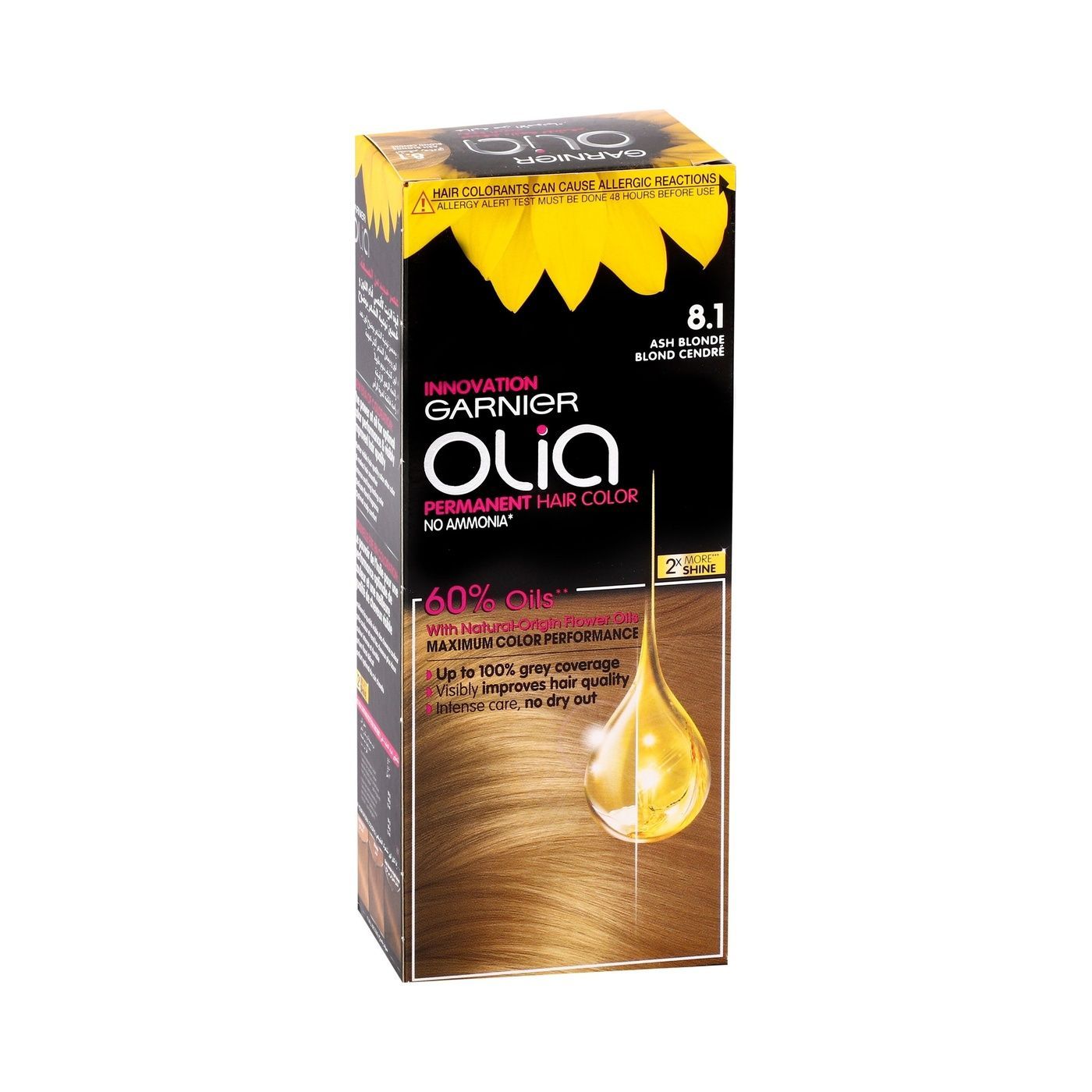 Garnier Hair Dye Olia 8.1 Ash Blonde