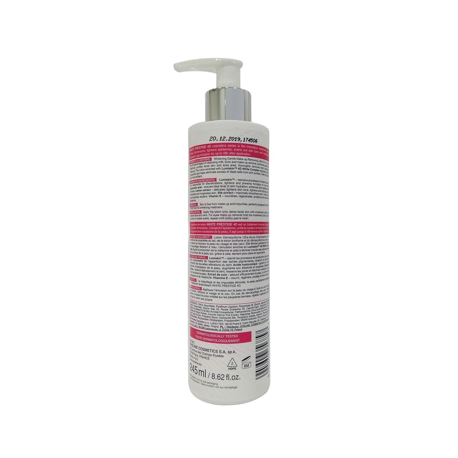 Eveline White Presetige Make Up Removal Lotion - 9