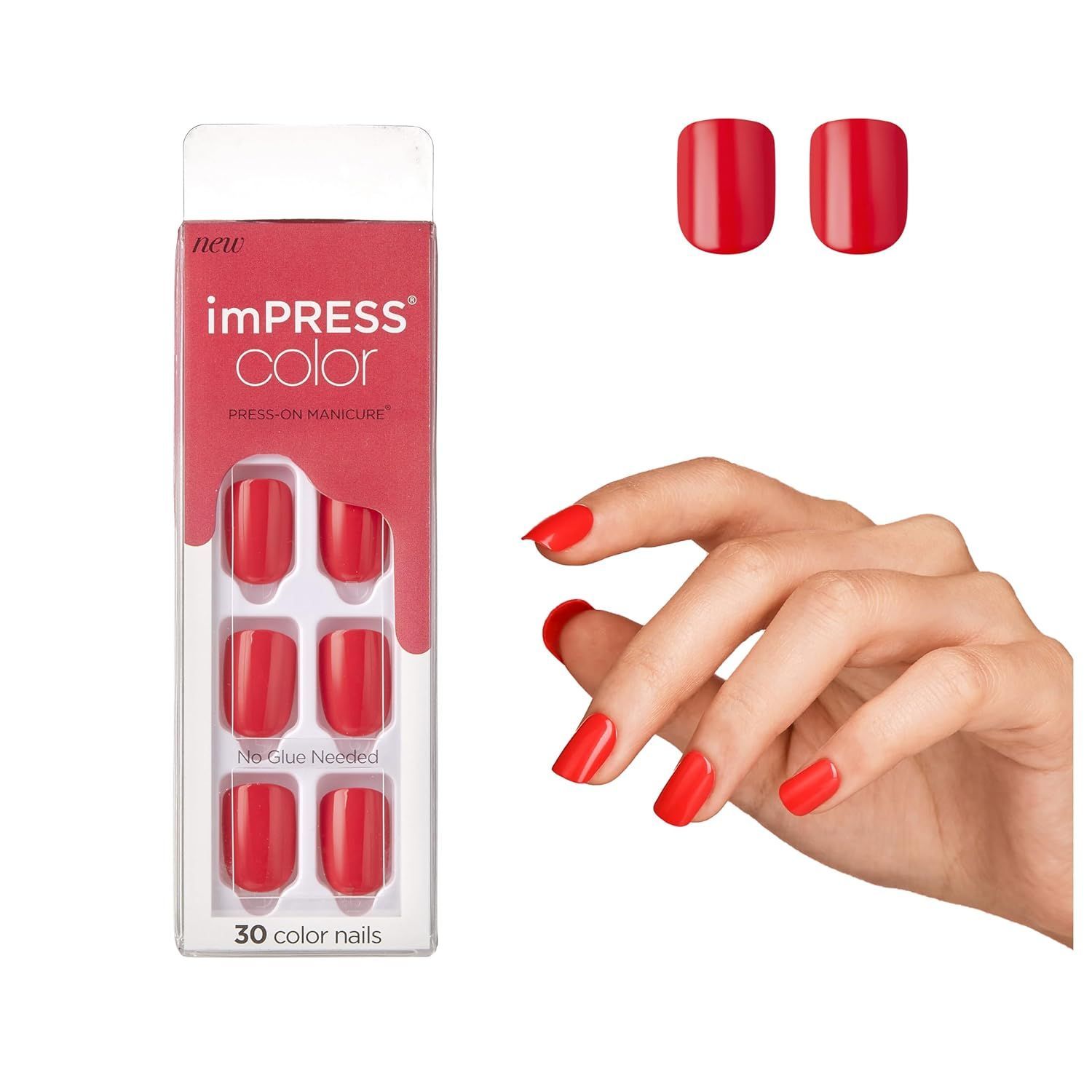Impress Color One Step Press-On Manicure Kit, Corally Crazy 023, 30 Per Pack view 5