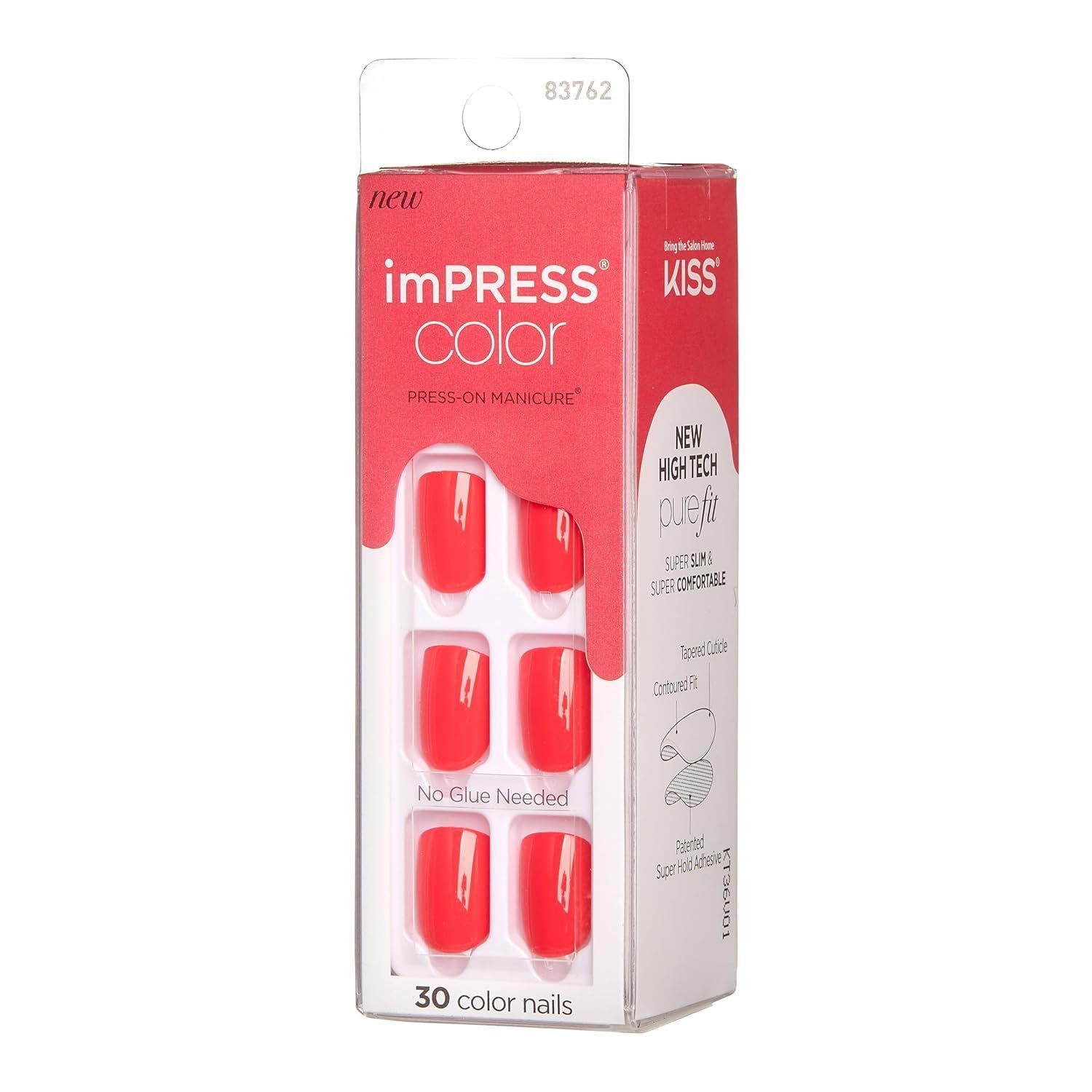 Impress Color One Step Press-On Manicure Kit, Corally Crazy 023, 30 Per Pack view 7