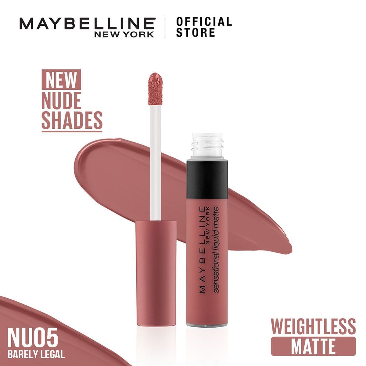 Maybelline Sensational Liquid Matte Lipstick NU05 - 4