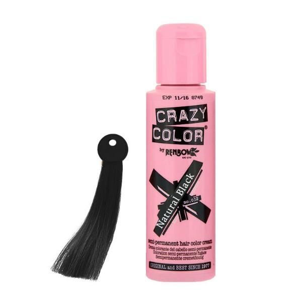 Crazy Color Hair Dye - Natural Black 100ml