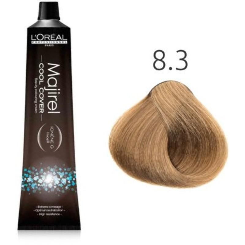 L'Oréal Majirel Cool Cover Hair Color - 8.3 Light Golden Beige Blonde
