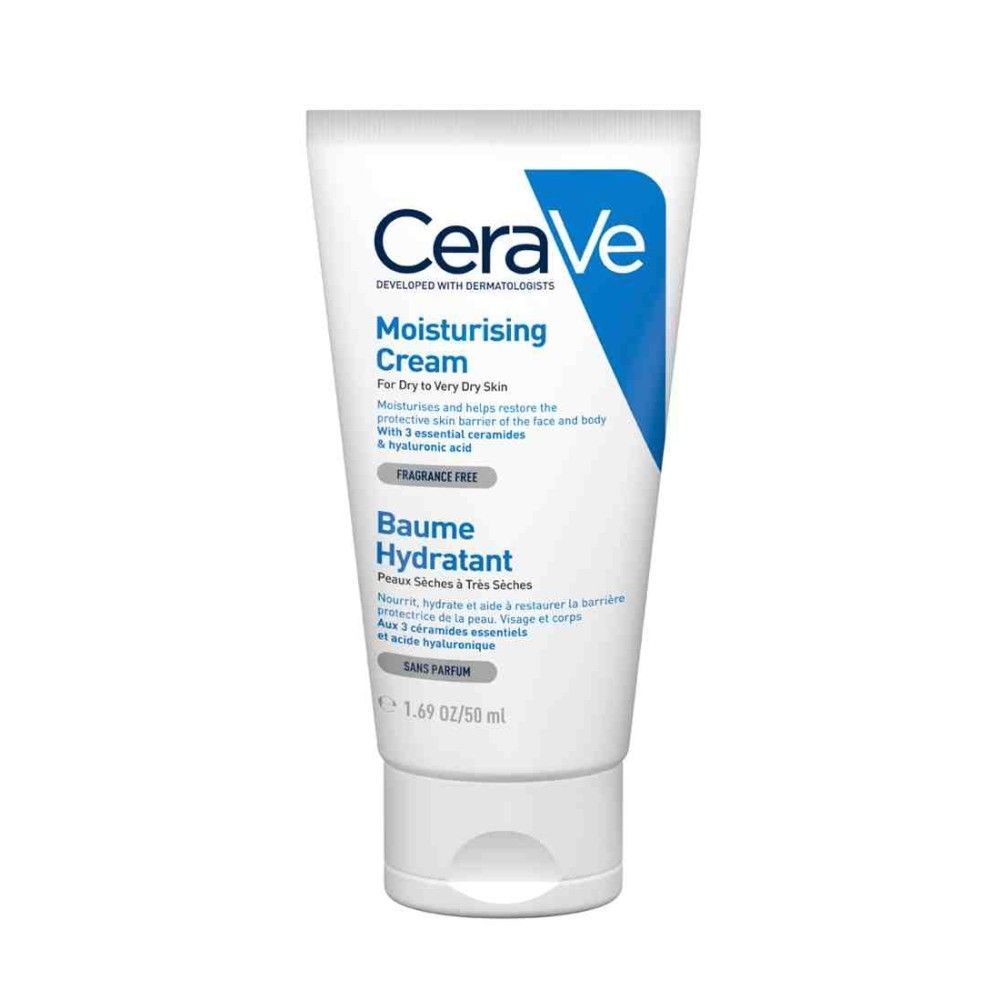 CeraVe Moisturizing Cream for Dry Skin with Hyaluronic Acid, 50ml