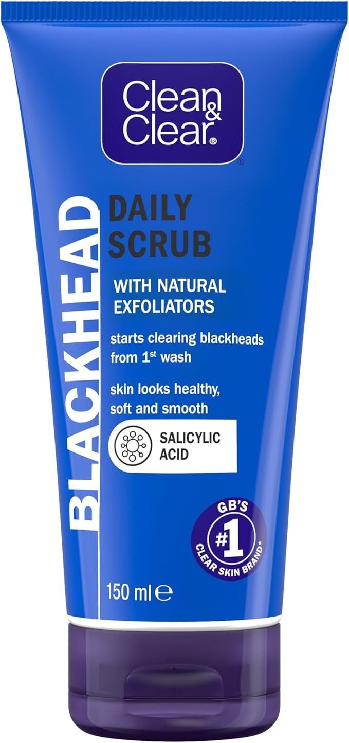 Clean & Clear Blackhead Clearing Daily Scrub with Exfoliating Microbeads, 150ml