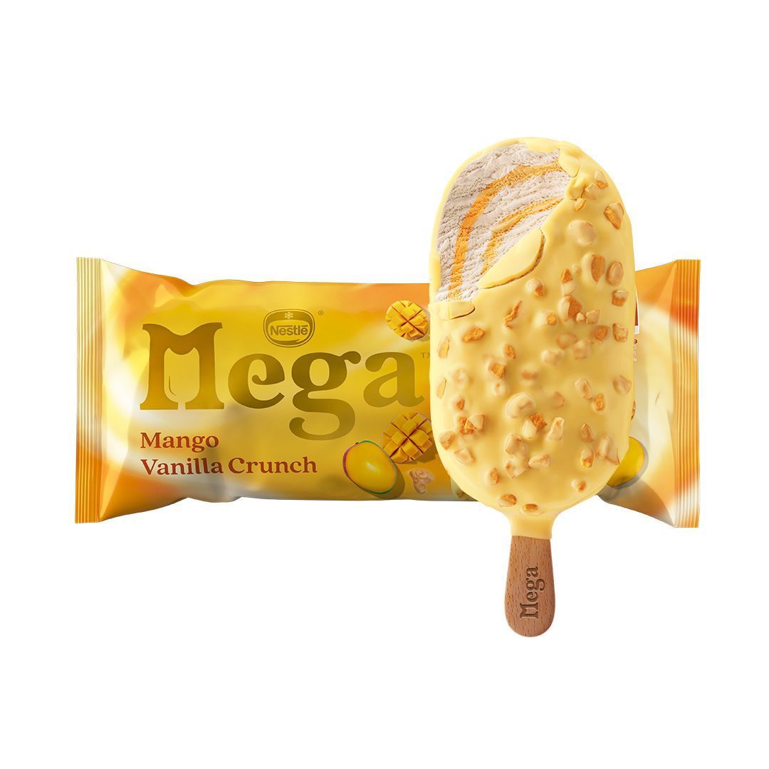 Buy Mega Mango Vanilla Crunch Ice Cream Stick, 85ml Online in