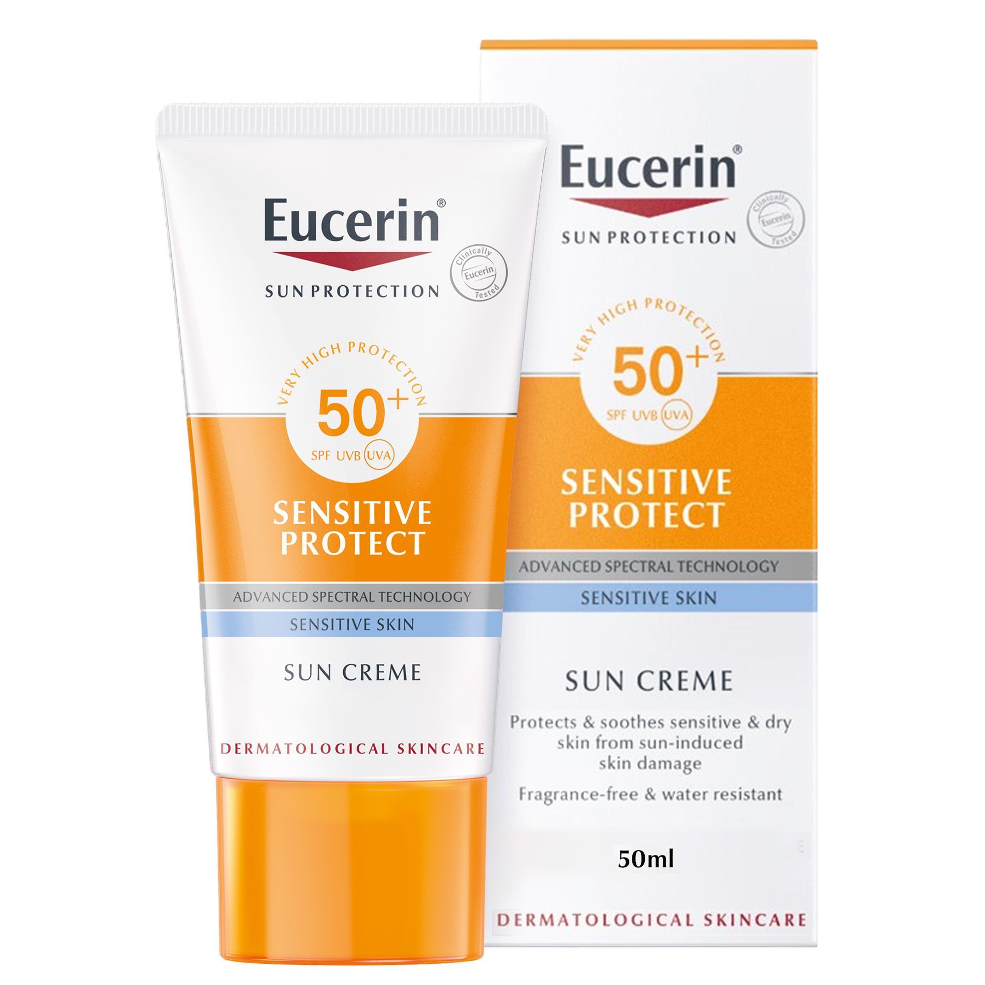 Eucerin Sensitive Protect Sunscreen Face Cream SPF50+, 50ml