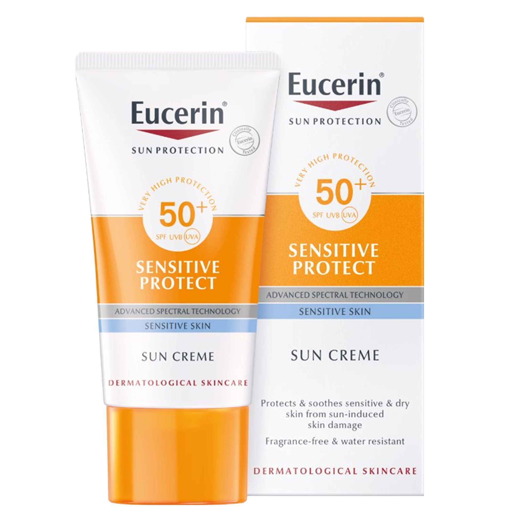 Eucerin Sensitive Protect Sunscreen Face Cream SPF50+, 50ml view 7