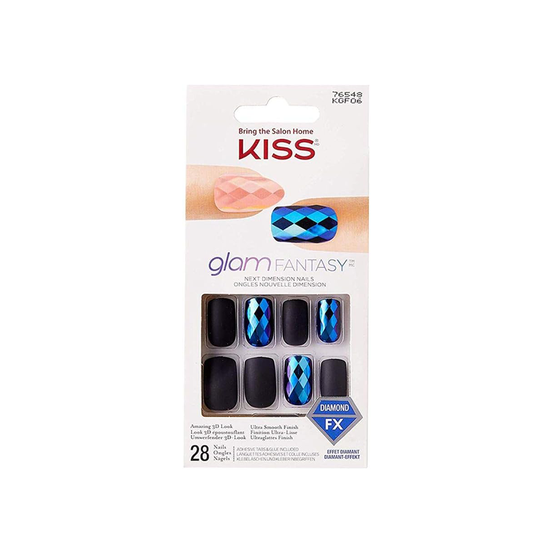 Kiss Glam Fantasy 3D Diamond Nails KGF06, 28 Nails view 2