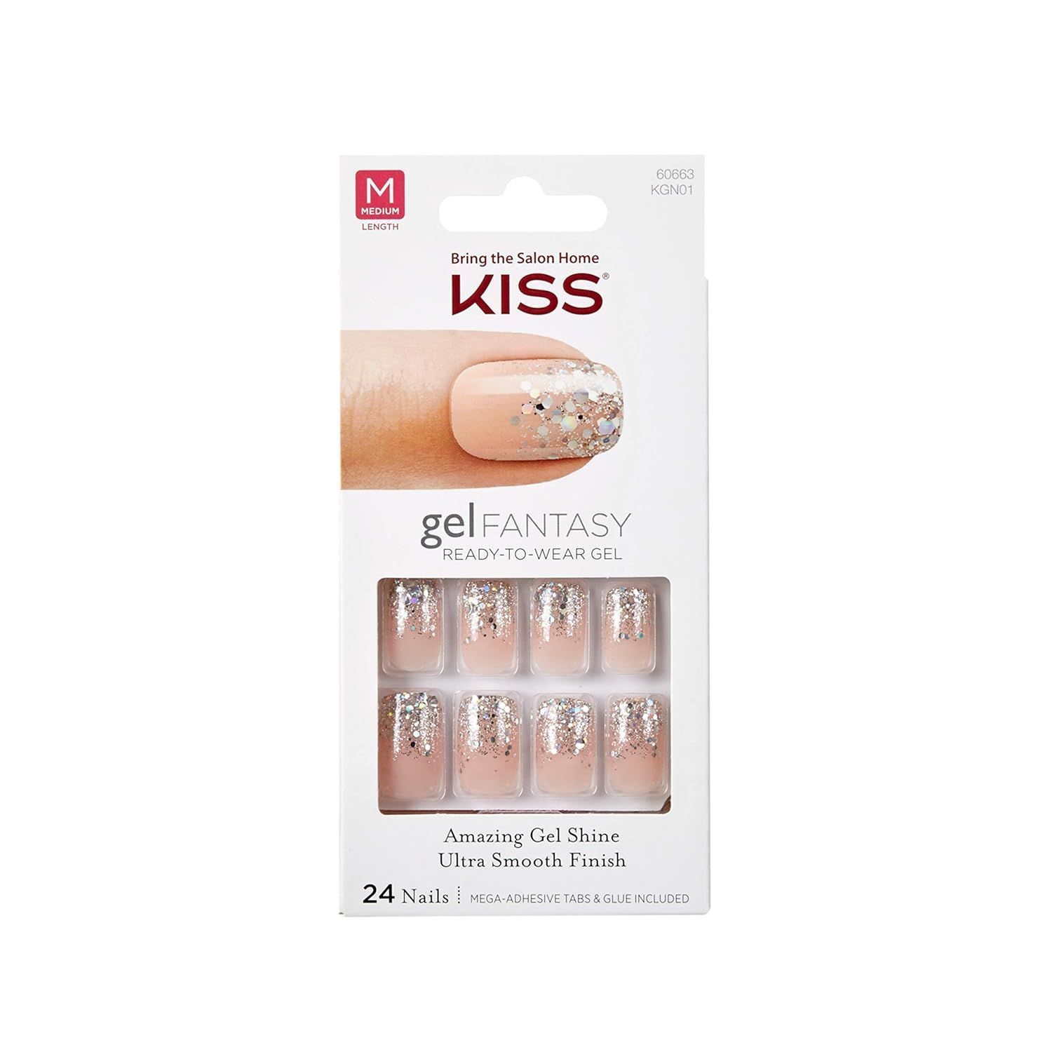 Kiss Gel Fantasy Nails Medium Length Kgn01 view 2